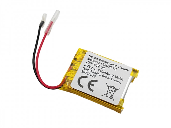 3.7V聚合物鋰電池 | 552025 240mAh 3.7V CE